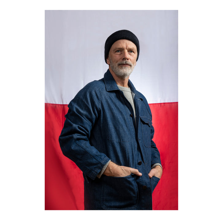 ジャケット・アウター Lyocell Twill Chambray Middle ModsCoat Journey Coat - Denim – Heimat Textil