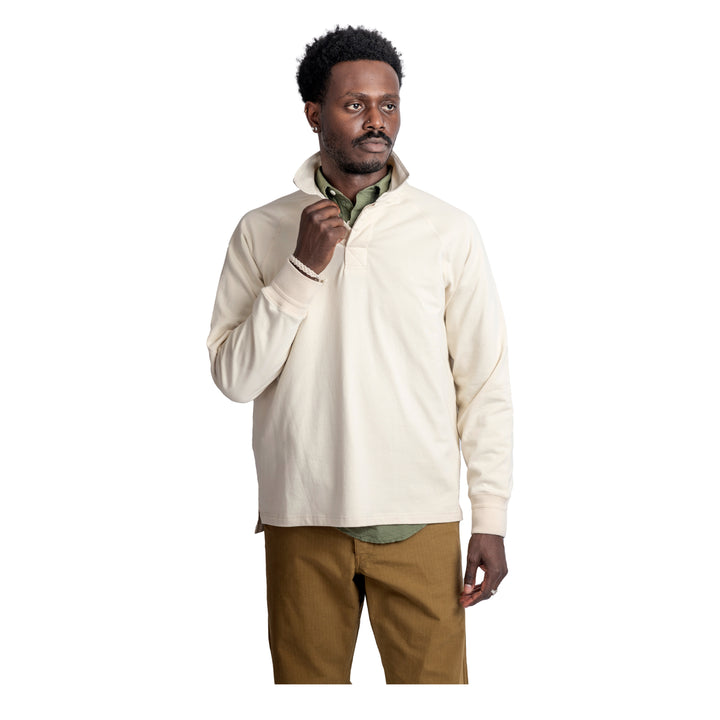 完売 EMAM Reverse Collar Raglan Tops Raglan Rugby - Cotton – Heimat Textil