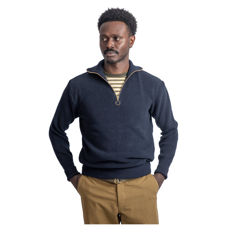 即完売　obfer 25ss Skipper Pullover ½ - Zip Wool Sweater - 2905